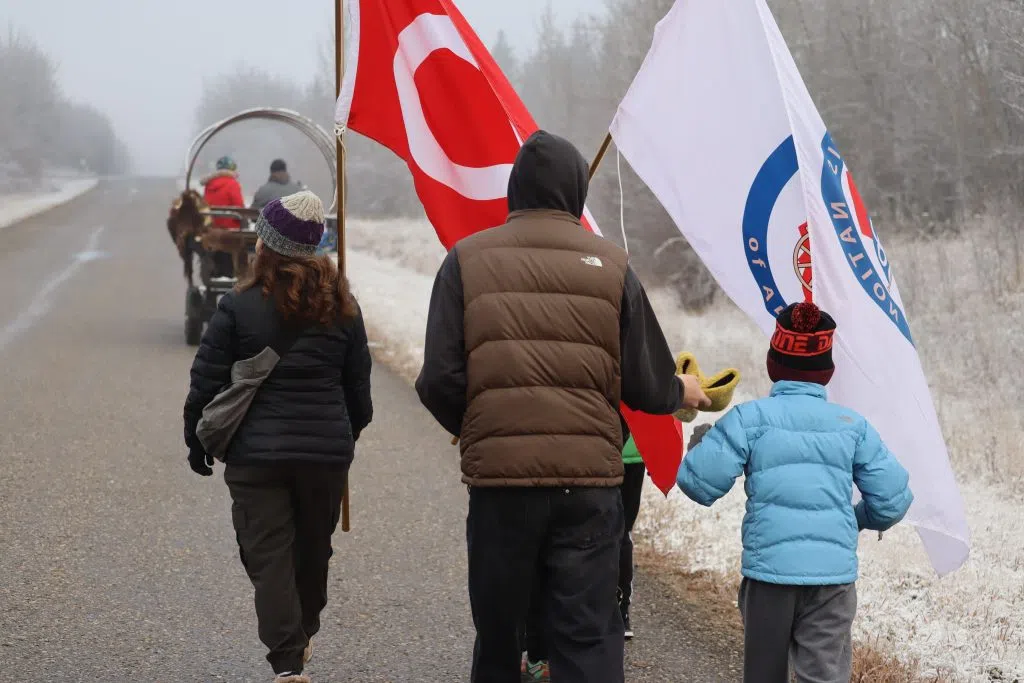 Louis Riel Commemorative Walk for Metis Week (Photo Credits – Daniel Barker-Tremblay)