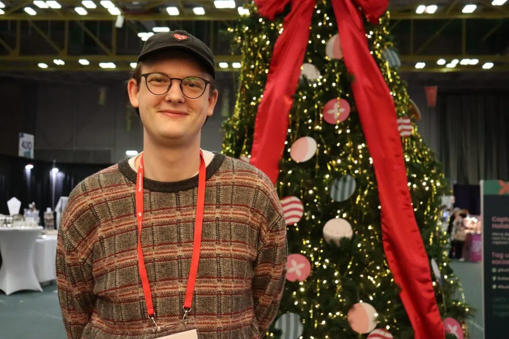 Davis Ladouceur, organizer of the Butterdome Craft Sale (Photo Credits – Daniel Barker-Tremblay)