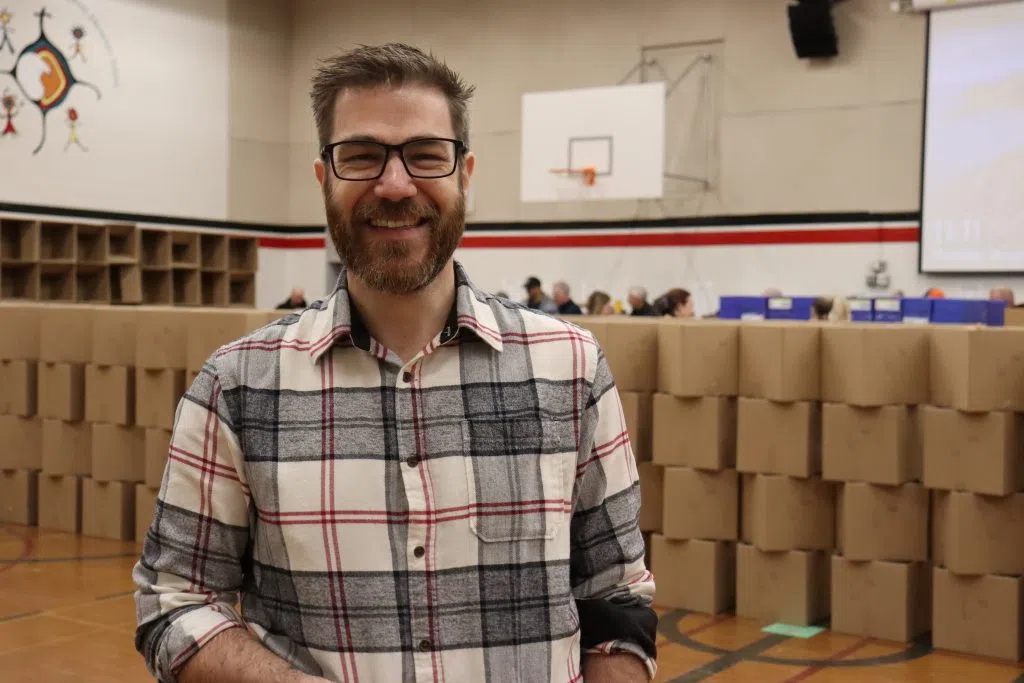 Adam Zawadiuk, executive director of the Christmas Bureau of Edmonton (Photo Credits – Daniel Barker-Tremblay)