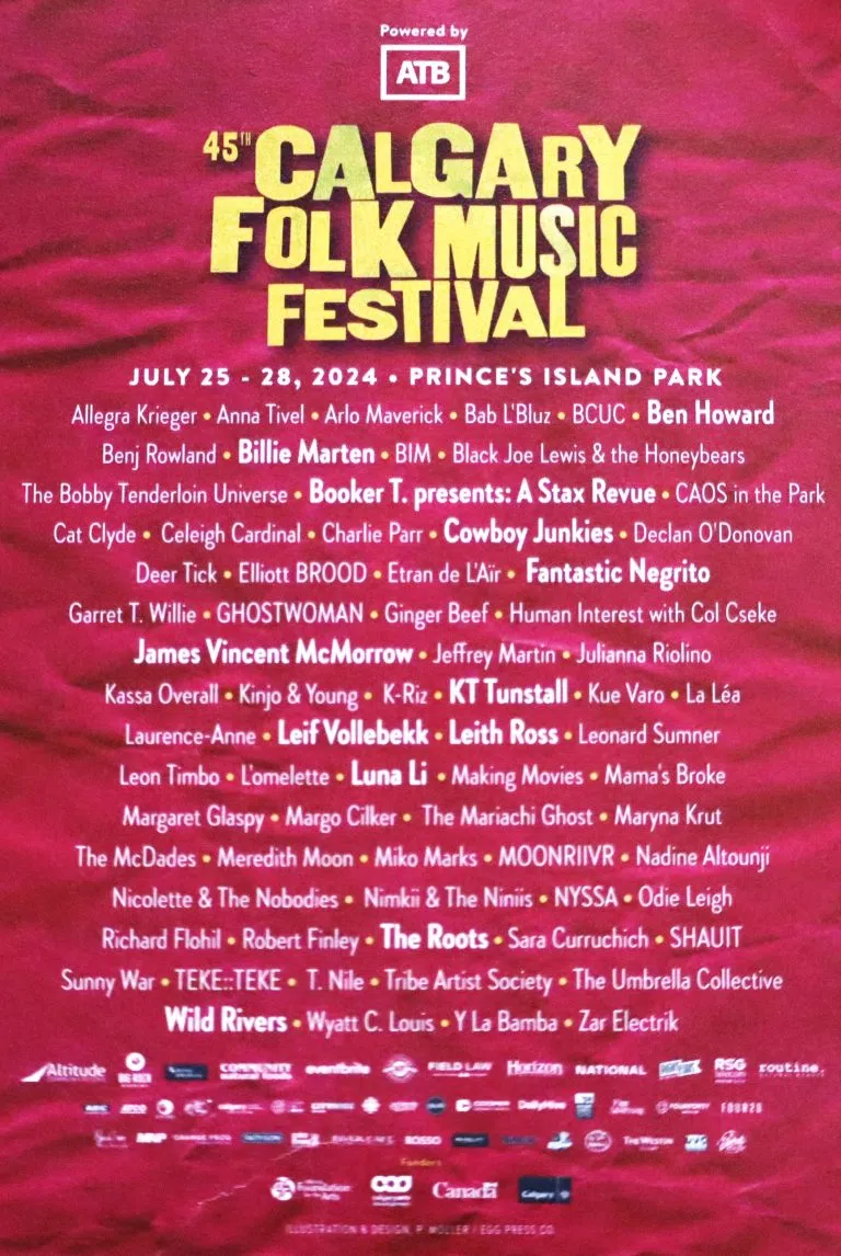 Calgary Folk Music Festival announces star studded lineup CJWE