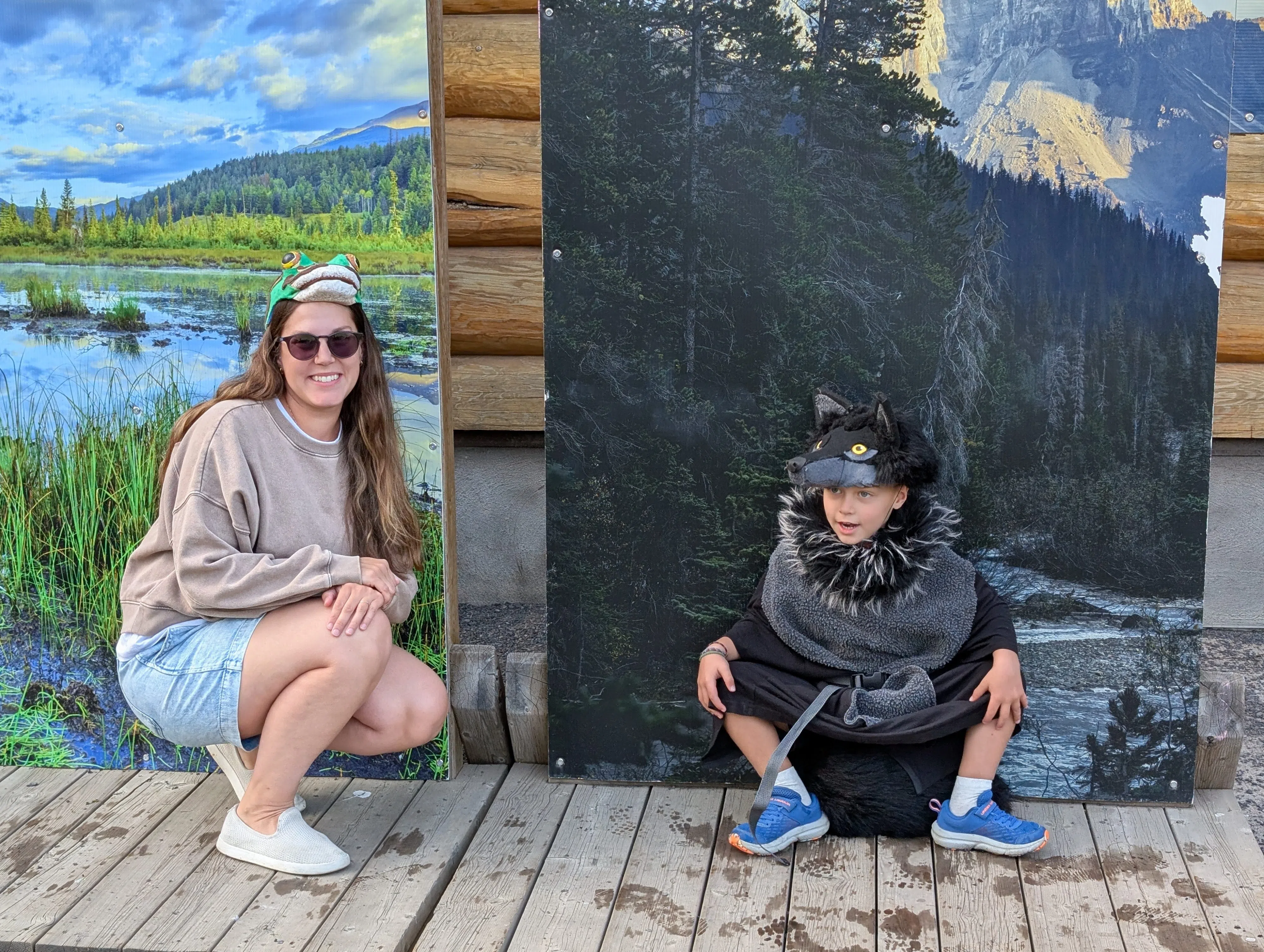 Two Calgarians enjoying the opening of the Alberta Biodiversity Festival at the Wilder Institute and Calgary Zoo. Photo by Stephen Strand