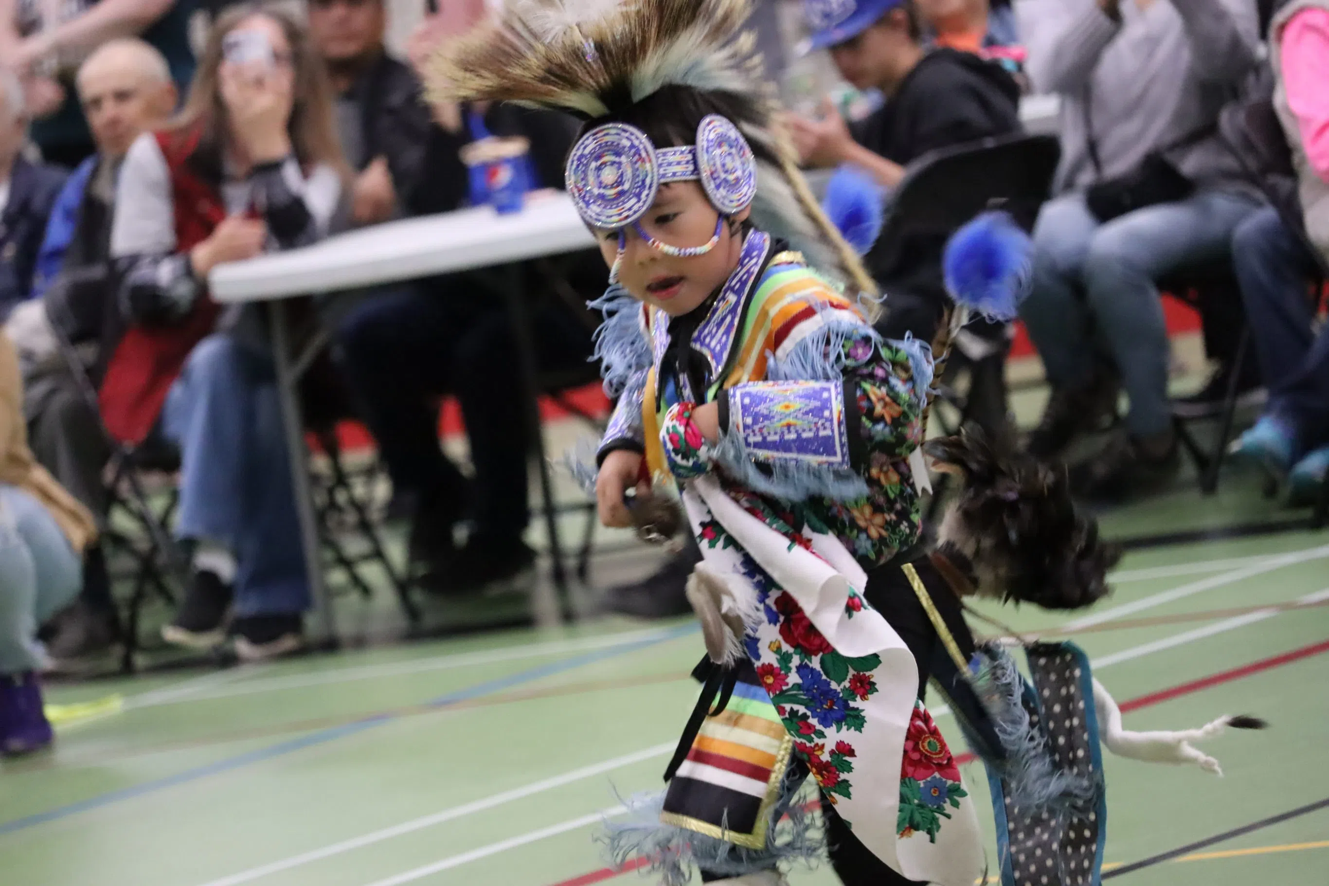 A youth traditional dancer performing (Photo Credits - Daniel Barker-Tremblay)