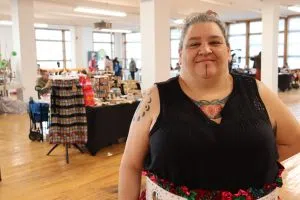 Lorrie Lawrence, executive director of I AM Collective at the Indigenous Holiday Market