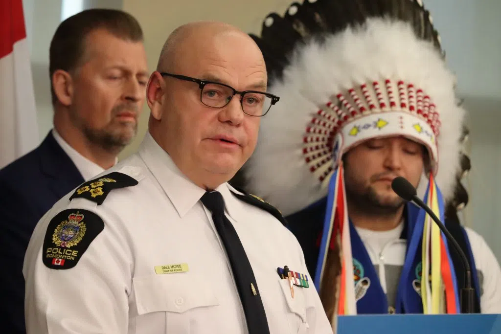 EPS Chief Dale McFee speaking at the Supports announcement (Photo Credits - Daniel Barker-Tremblay)