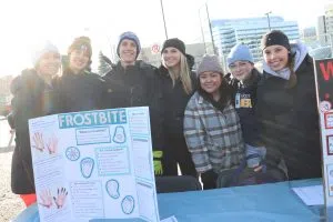 Wound Care U of A Students all smiles at the Winter Carnival (Photo Credits - Daniel Barker-Tremblay)