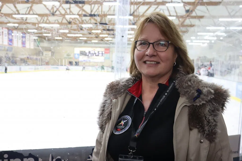 Diana Festejo, executive director of the Legacy Place Society at the Battle of the Badges (Photo Credits - Daniel Barker-Tremblay)