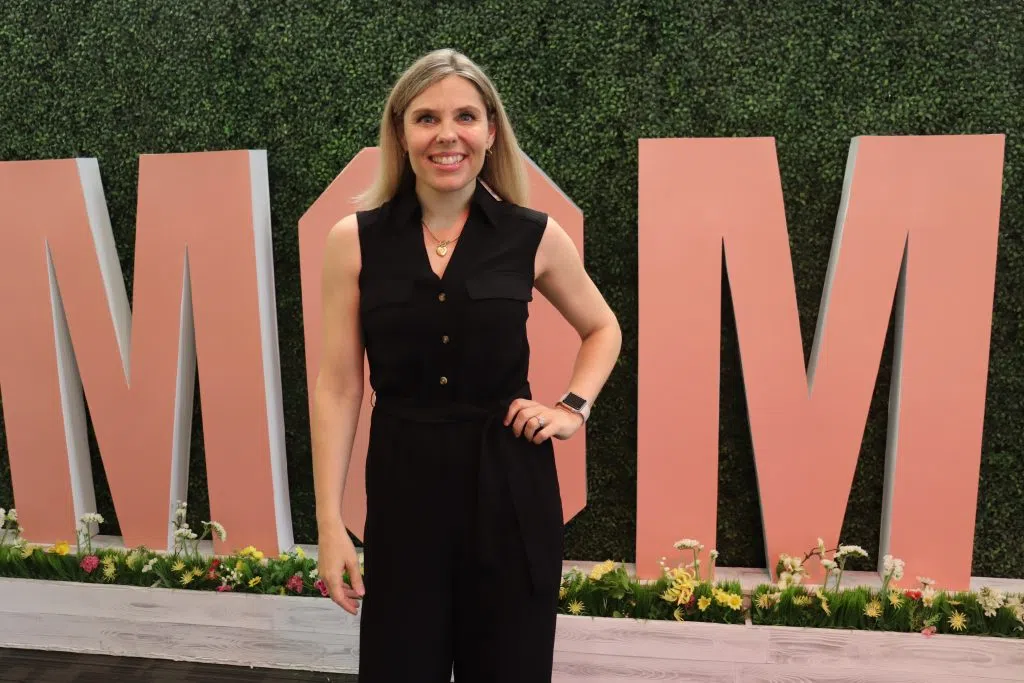 Layna Hayley, Founder of Kaleo Collective all smiles at the Love You Mama event in West Edmonton Mall (Photo Credits - Daniel Barker-Tremblay)