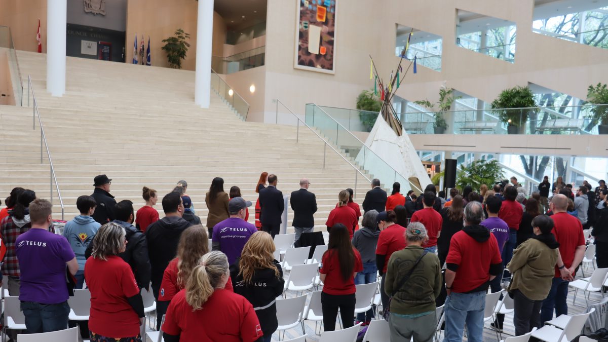 Moose Hide Campaign Day Held inside City Hall - Vimarsana News