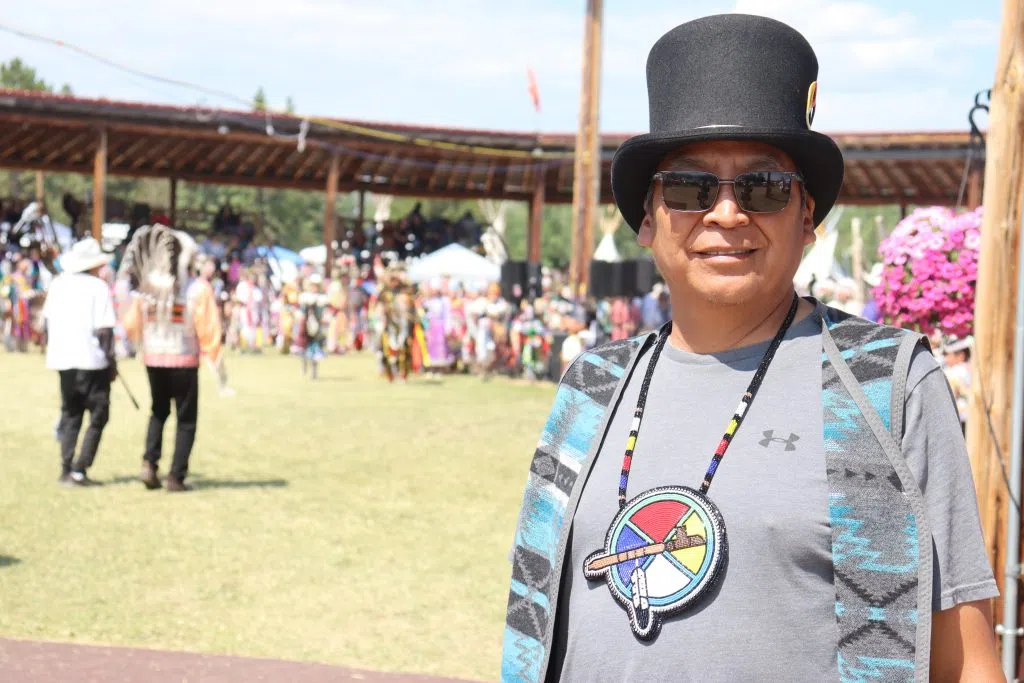 Allan Susan, Pow Wow Coordinator with the Alexis Pow Wow (Photo Credits - Daniel Barker-Tremblay)