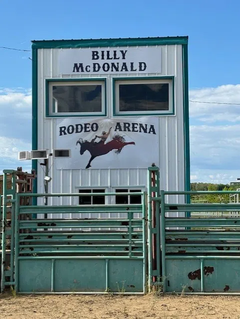 The newly named Billy McDonald Rodeo Arena at the Lac La Biche AG Grounds in memoriam of the Late Billy McDonald (Photo Credits - Lac La Biche AG Society)