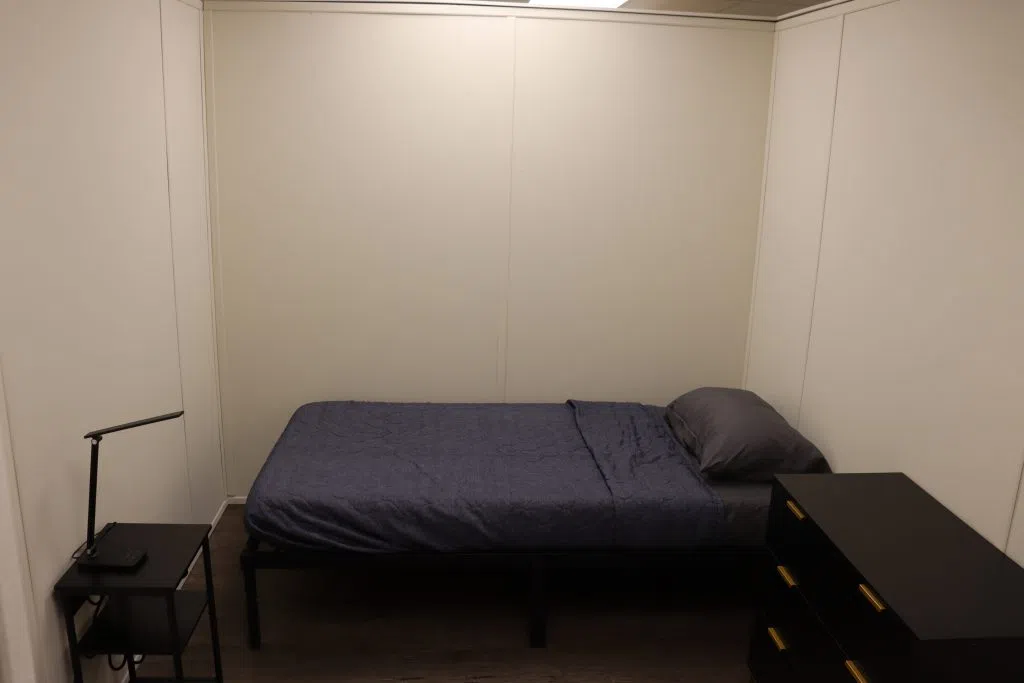 One of the many rooms built in the Pimatisiwin Housing Facility (Photo Credits - Daniel Barker-Tremblay)