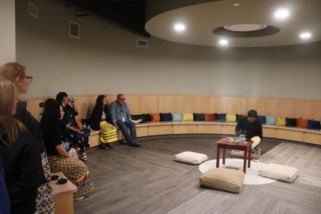 Ceremony Room within the Pimatisiwin Housing Facility (Photo Credits - Daniel Barker-Tremblay)