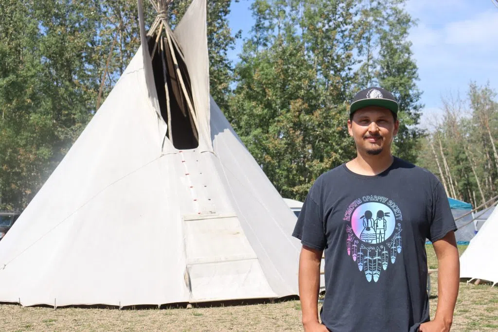 Neil Redcrow, lead organizer of the Culture Camp from Achimowin Opaspiw Society (Photo Credits - Daniel Barker-Tremblay)