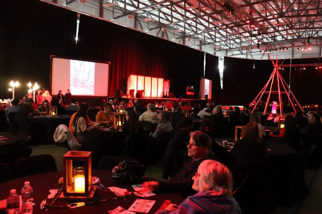 Banquet dinner at the MMEIP and Stolen Children event inside Bonnyville Centennial Centre (Photo Credits - Daniel Barker-Tremblay)