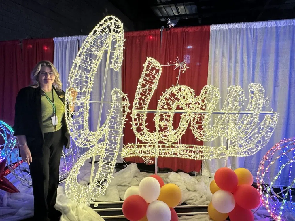 Shannon Van Norman, Owner of Glow YEG inside the Edmonton Expo Centre (Photo Credits - Daniel Barker-Tremblay)