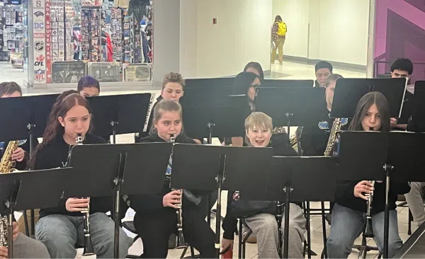 Aurora Middle School Students performing at WEM (Photo Submitted)