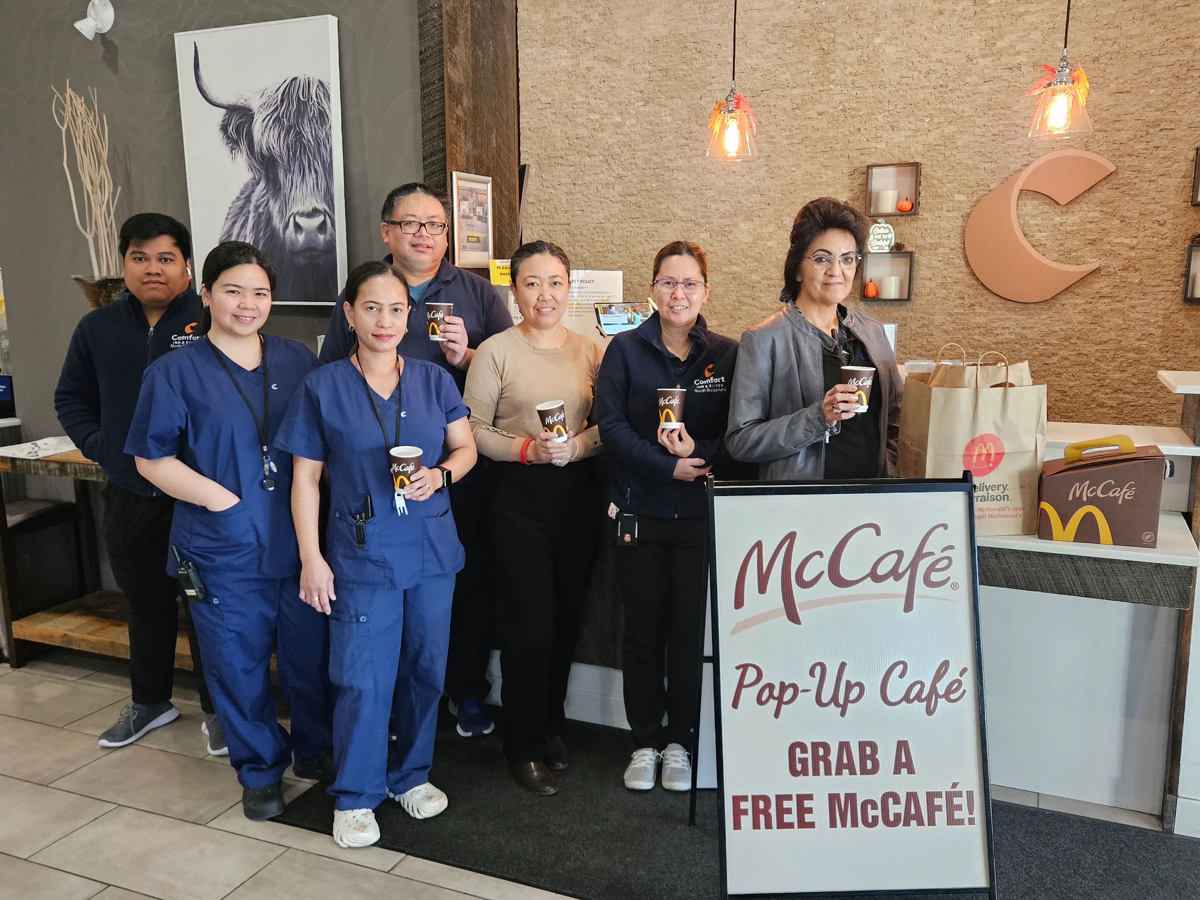 Pop-Up McCafe: Comfort Inn