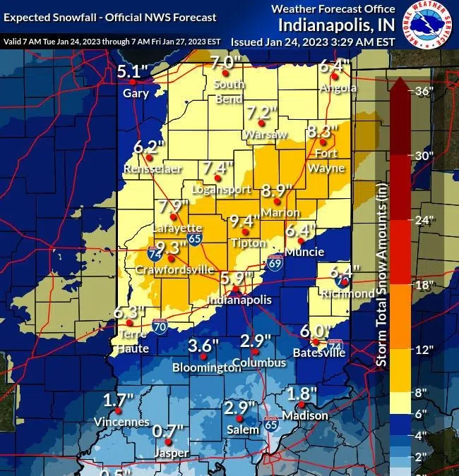 INDOT Preparing for Winter Storm Indiana 105