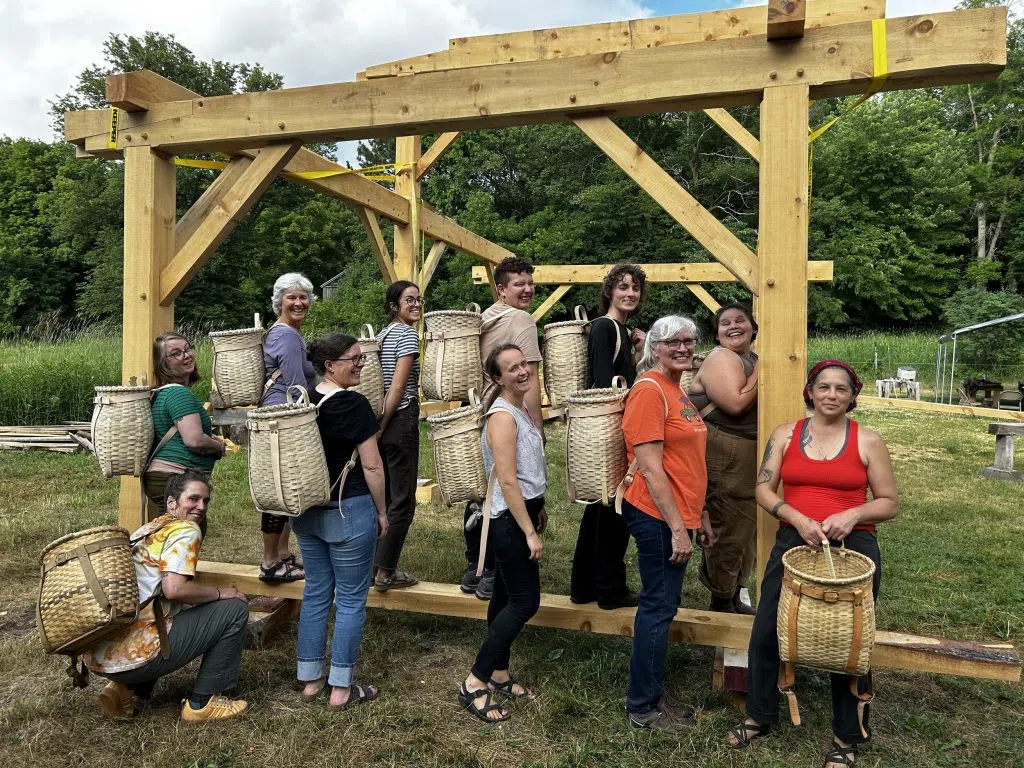 Avon Hills Folk School Ash Basket Weaving April Stone