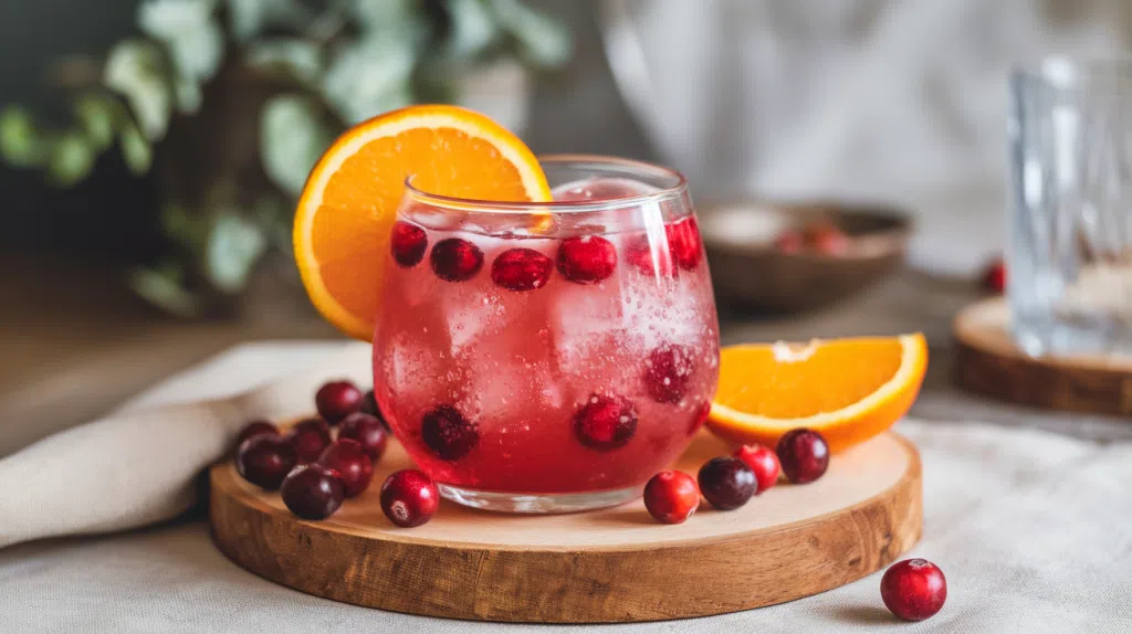 Cranberry Orange Sparkler Mocktail