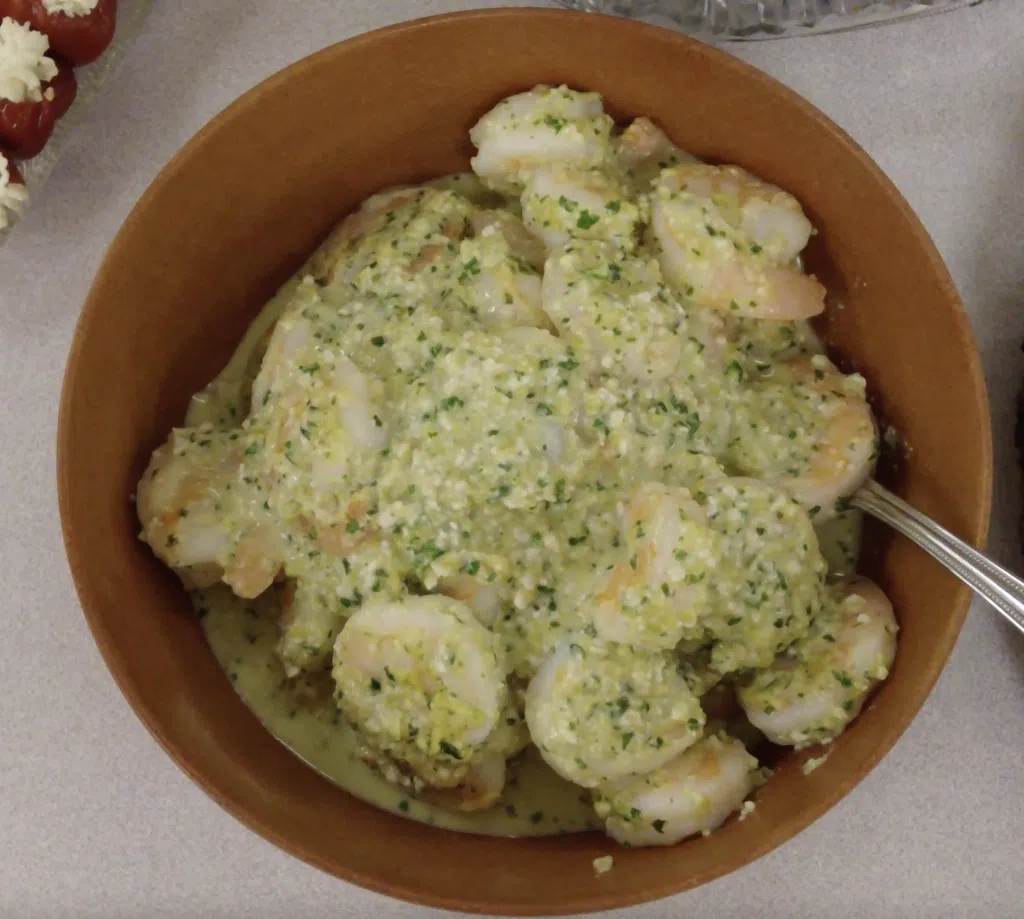 Shrimp with Green Chili Pesto