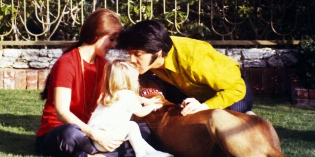 Priscilla Presley, Lisa Marie Presley & Elvis Presley