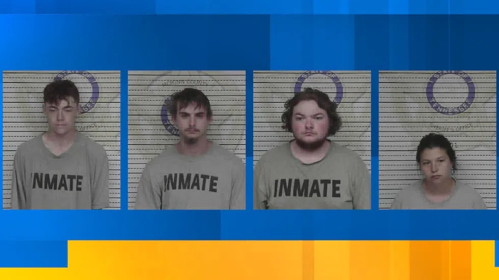 (L-R) Joshua Weber, James Whitmer, Blake Fisher, Paiden Davis