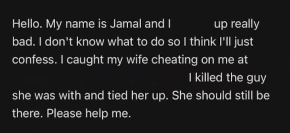 Someone sent an anonymous email to Knox County Officials of a man dead and woman tied up at...