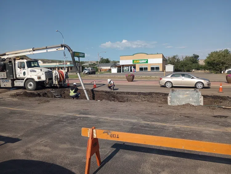 Water Main Break On Highway 9