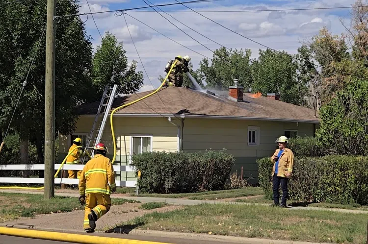 Structure Fire Along Newcastle Trail