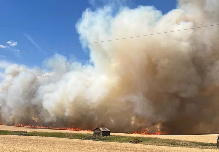 Significant Blaze West Of Morrin