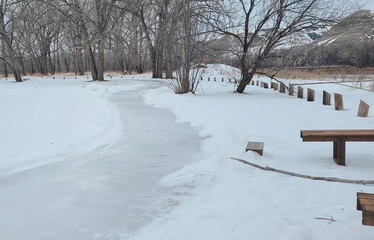 New Skating Trail In Drumheller