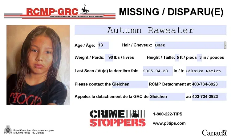 Gleichen RCMP Searching For Missing Teen