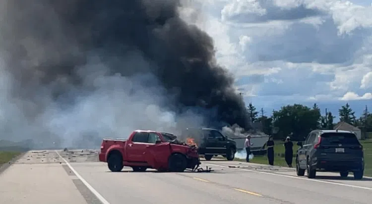 Fatal Collision West Of Rosebud On Highway 9