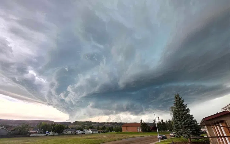 Drumheller Region Smoked By Summer Storm