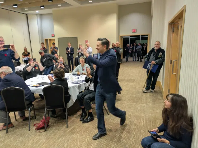 MP Poilievre Stops In Drumheller