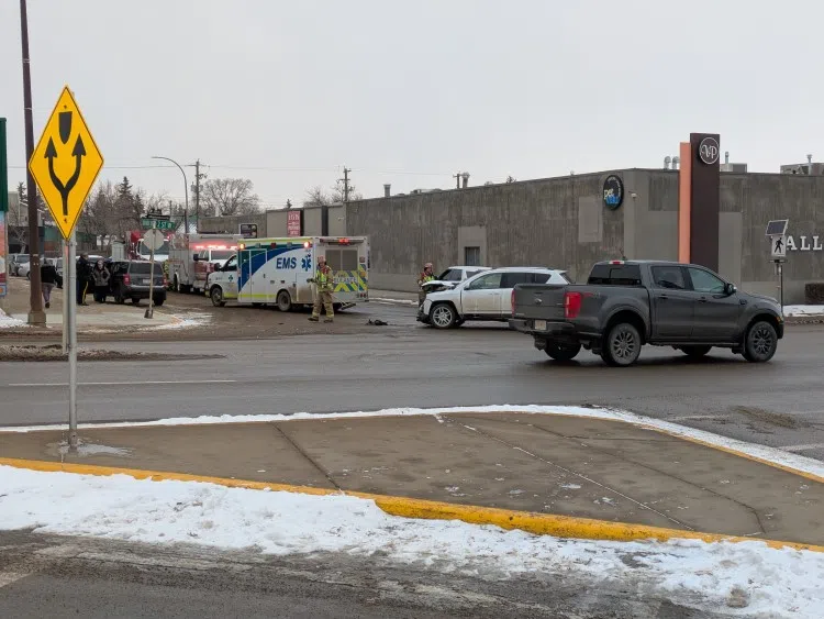 Collision At Railway and 2nd Street West