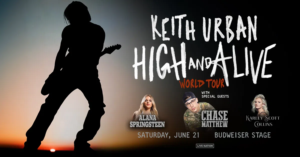You’re Entered for the chance to win Keith Urban Tickets!