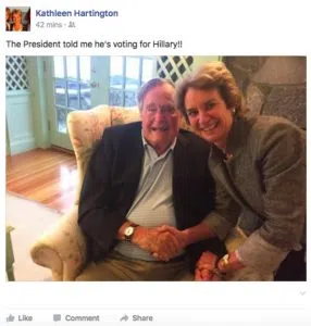 Photograph courtesy of Kathleen Hartington/Facebook.