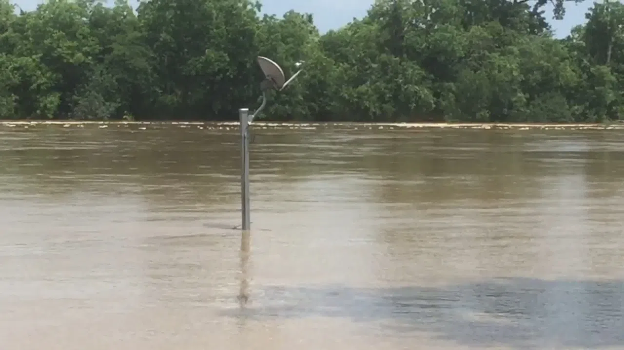 flood satellite dish