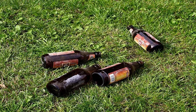 empty_beer_bottles_on_grass