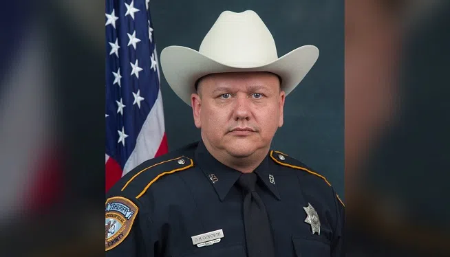 Harris County, Texas, Deputy Darren H. Goforth was shot and killed for no apparent reason at a service station August 28, 2015, by Shannon J. Miles.