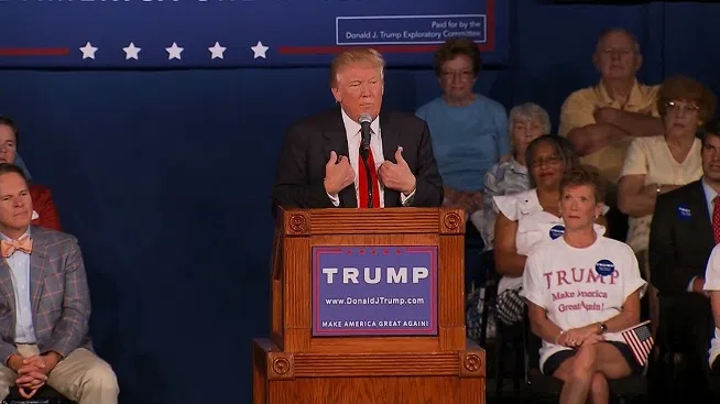 Speaking in front of hundreds at a rally in South Carolina on Tuesday, July 21, 2015, Donald Trump read a number he said people could use to reach South Carolina Sen. Lindsey Graham's private cell phone.