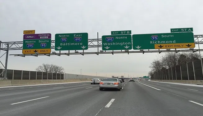 2016-01-22_08_49_10_view_south_along_the_outer_loop_of_the_capital_beltway_interstate_495_at_exit_57a_interstate_95_south_richmond_in_springfield_fairfax_county_virginia