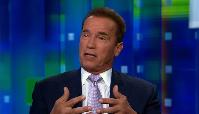 Donald Trump is being replaced by Arnold Schwarzenegger on "The Celebrity Apprentice," NBC's long-running business reality show the network announced Monday, September 14, 2015. The former California governor and world-famous movie star will take over in the 2016-2017 television season. FILE -- Former California governor Arnold Schwarzenegger told CNN's Piers Morgan in an interview that aired Tuesday, October 2, 2012, that he still loves Maria Shriver and wants to win her back. He also talked about his affair with the family's housekeeper.
