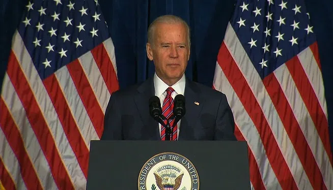 Vice President Joe Biden used the Martin Luther King, Jr., holiday on Jan. 19, 2015 to focus on the problems he says exist between "police and the community."