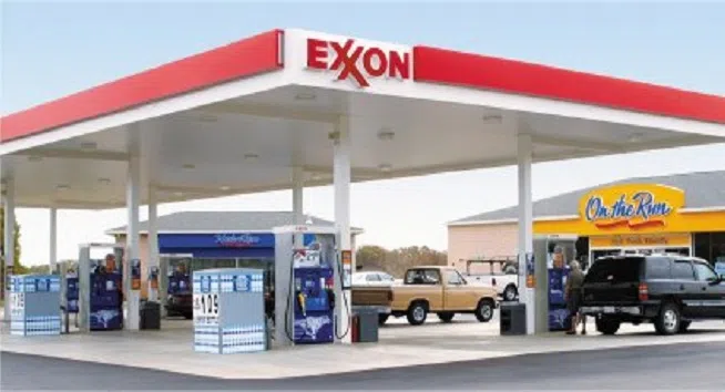 Exxon Mobile corner gas station