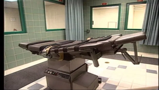 A lethal injection room at an unidentified prison.