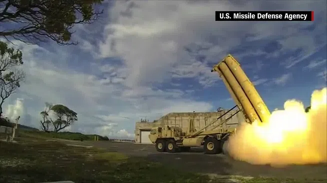 The Terminal High Altitude Area Defense system (THAAD) is designed to shoot down short, medium and intermediate ballistic missiles, just the type of weapons North Korea claims it has.