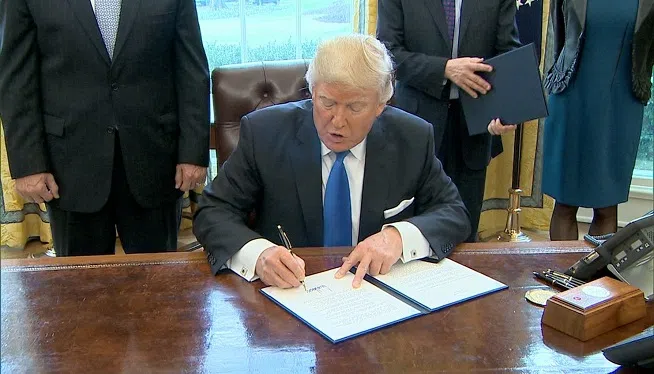 Yesterday, Trump took a big step to keep another promise by OK'ing work on the controversial DAPL and Keystone pipelines. Want to keep up with how well he's doing with all of his promises?